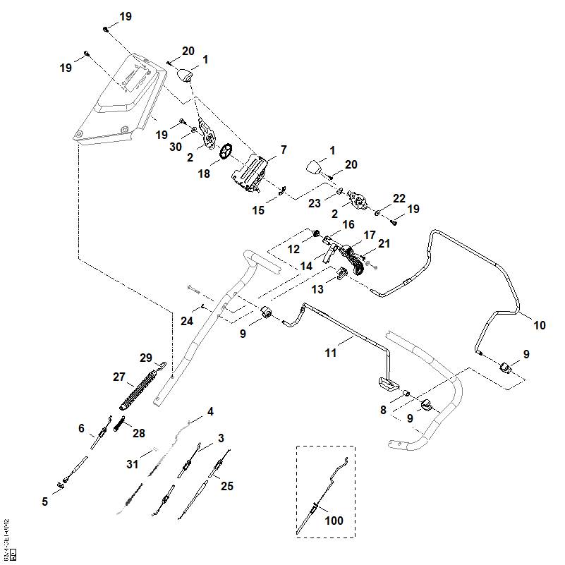 A - Guidon part haut