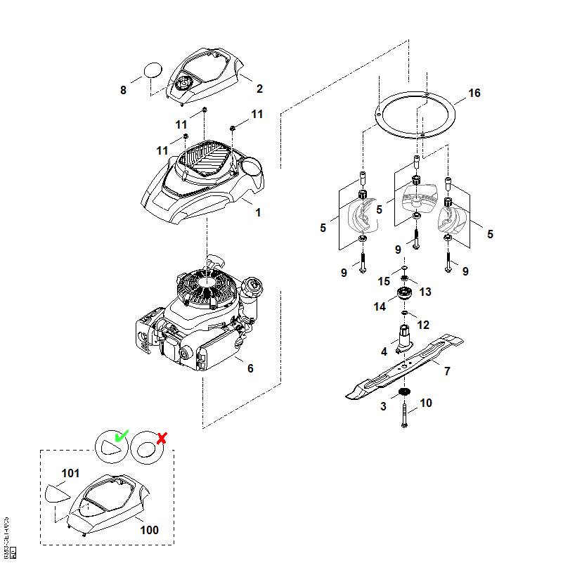 E - Moteur, lame