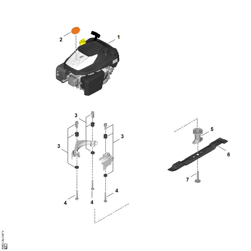 E - Moteur, lame