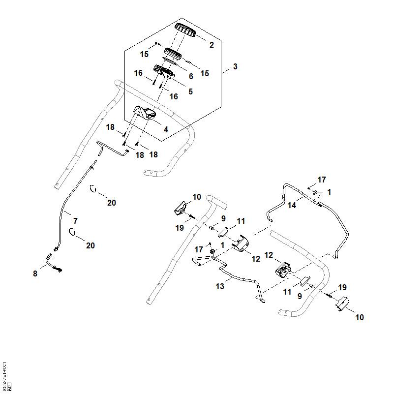 A - Guidon part haut