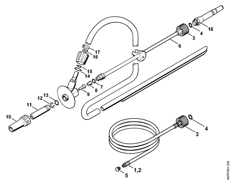 Kit de nettoyage de canalisations, Disp. sablage avec projection d'eau (40.2009)