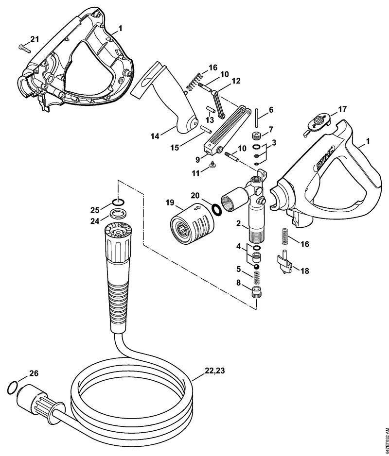 Pistolet, Flexible haute pression