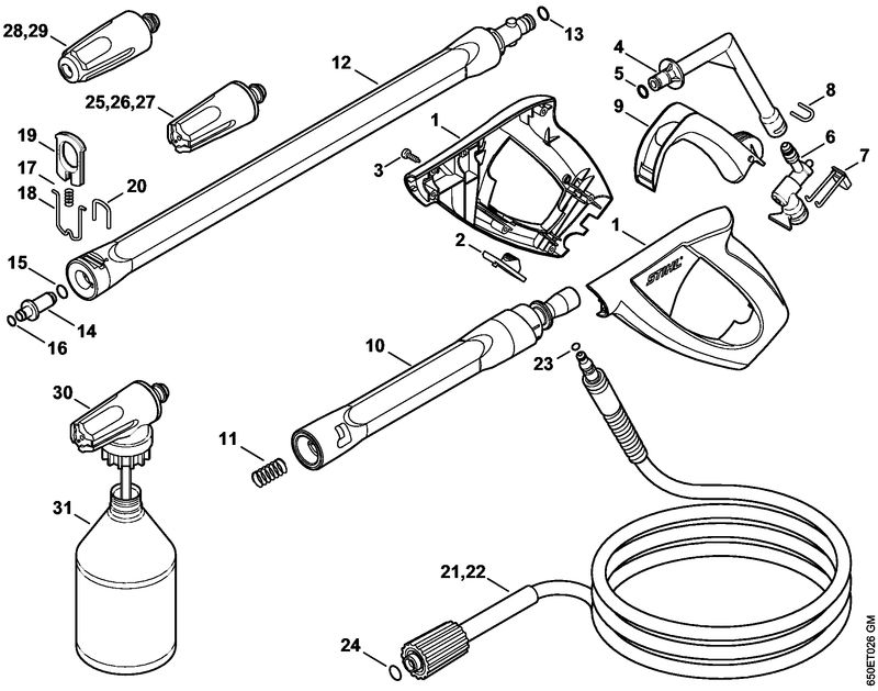 Pistolet, Lance