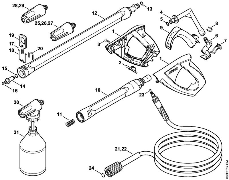 Pistolet, Lance