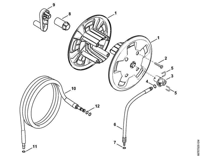 Enrouleur de flexible RE 127 PLUS
