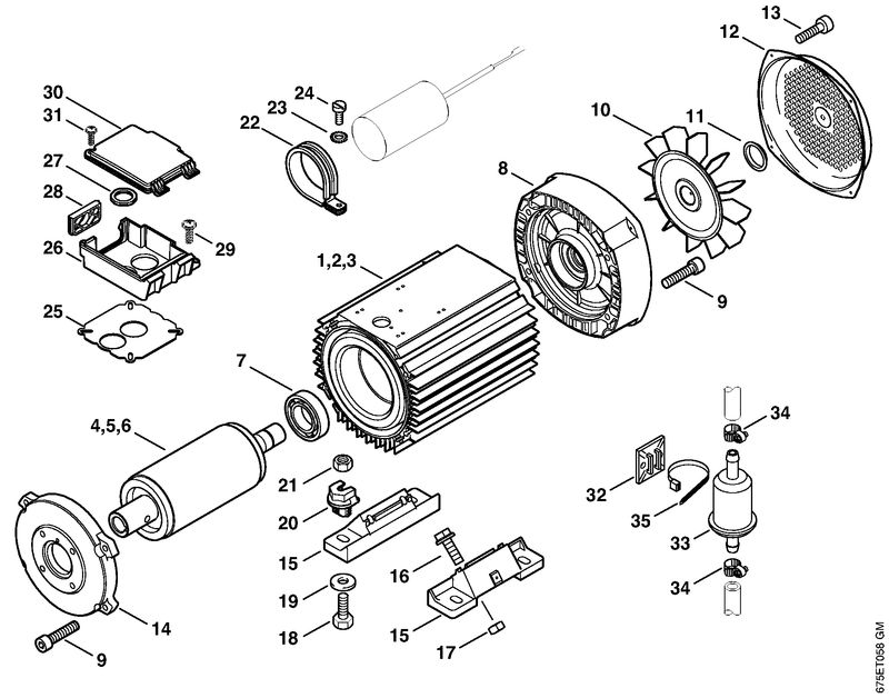 Moteur électrique RE 551 PLUS, 581