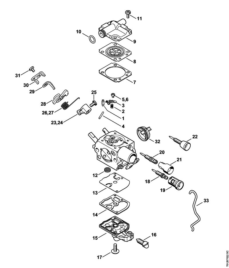 Carburateur C1Q-S250, C1Q-S248, C1Q-S214, C1Q-S188