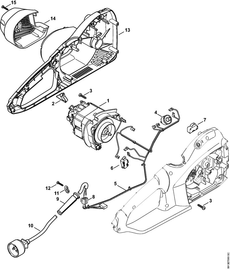 Moteur électrique, Carter moteur USA, CDN