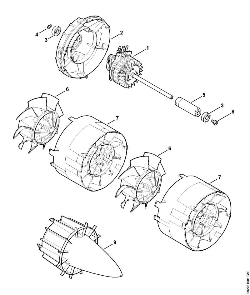 Moteur électrique, turbine