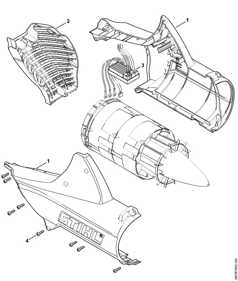 Carter de turbine, module électronique