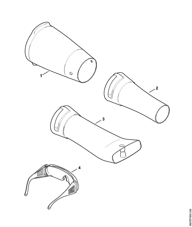 Tube de soufflage, accessoires