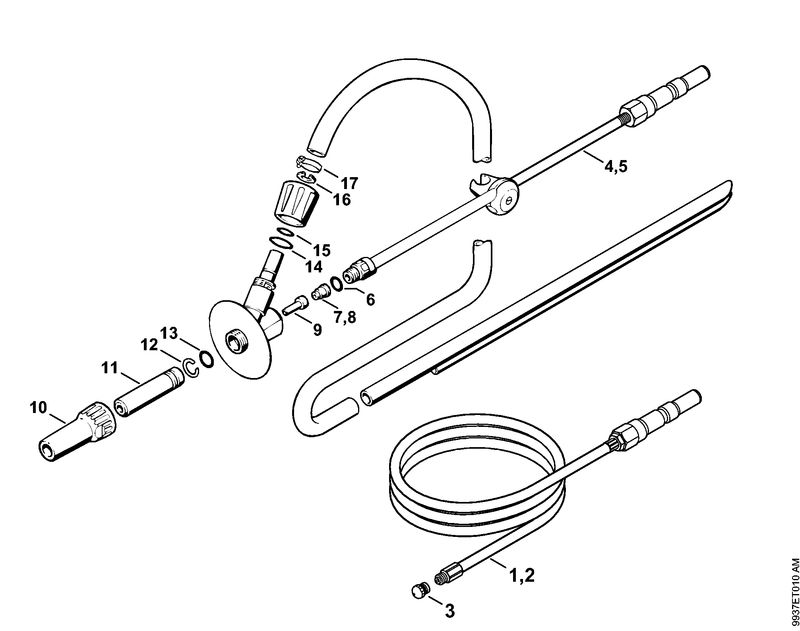 Kit de nettoyage de canalisations, Disp. sablage avec projection d'eau