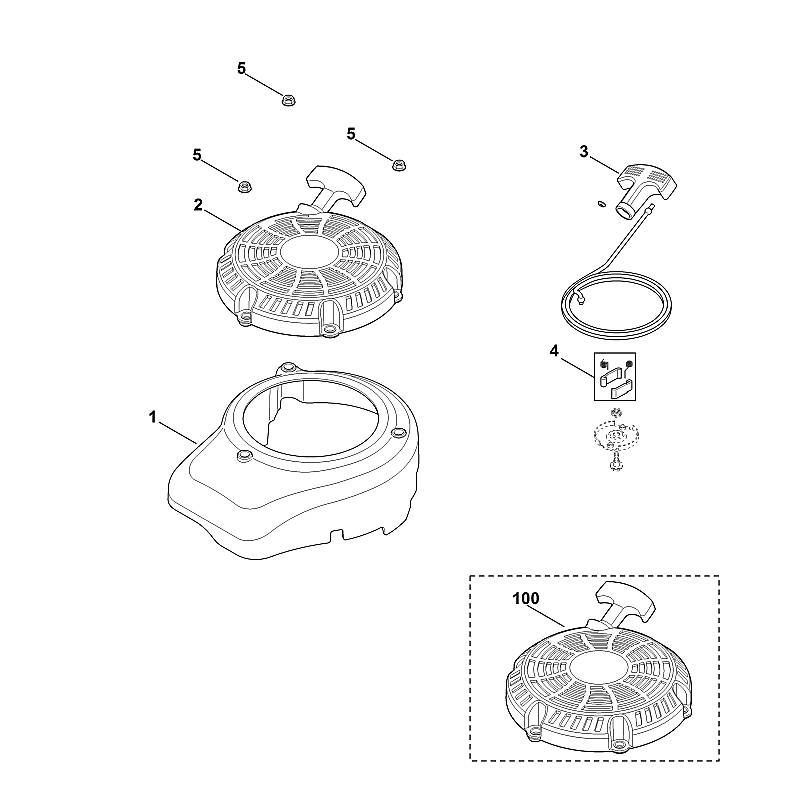 L - Couvercle de ventilateur, lanceur