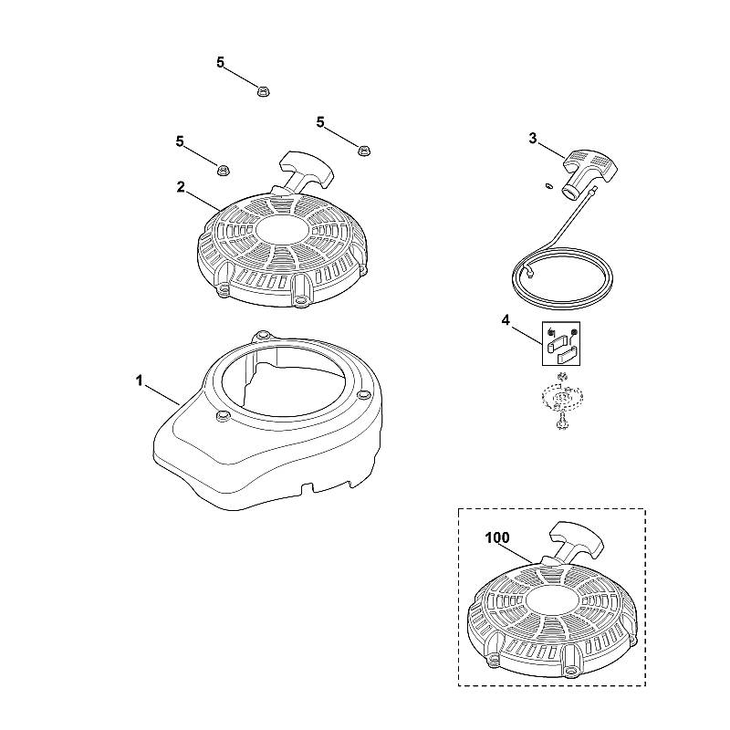 L - Couvercle de ventilateur, lanceur