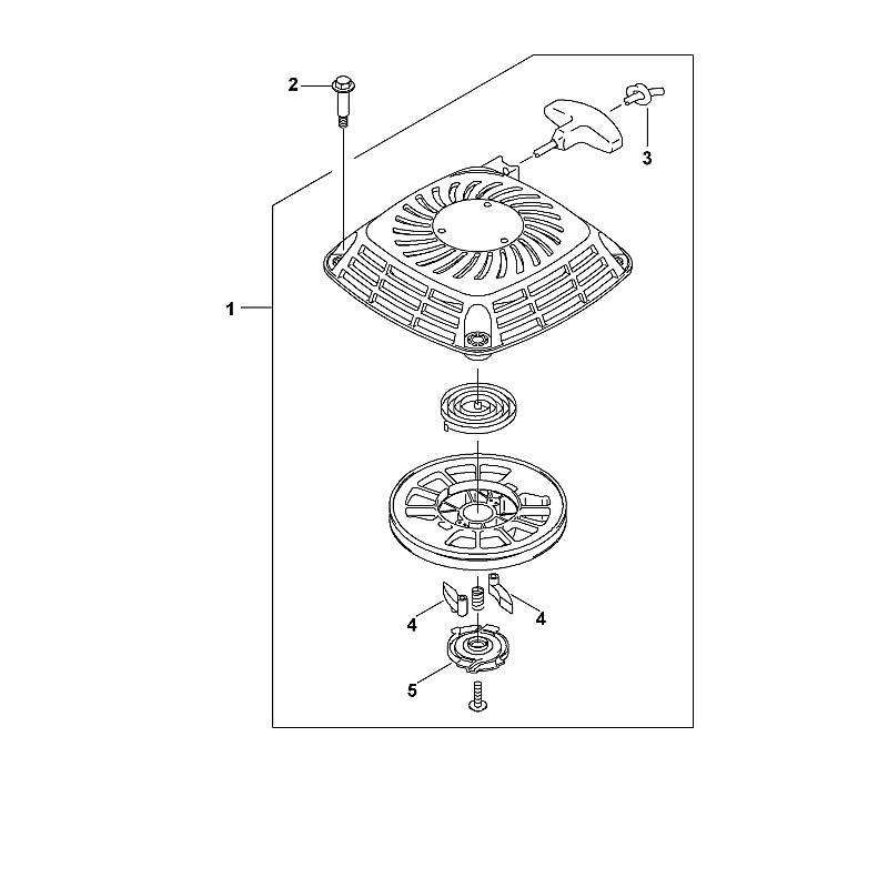 L - Couvercle de ventilateur avec lanceur