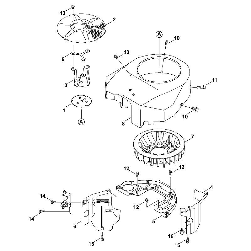 F - Recouverement/ Ventilateur