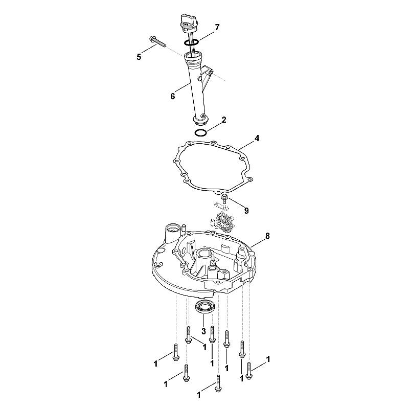 J - Dispositif de lubrification, carter d'huile