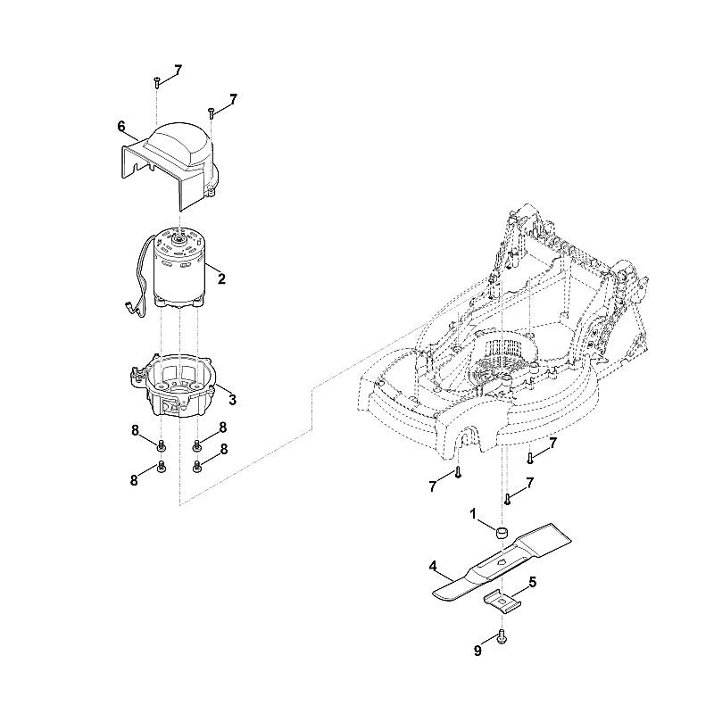 D - Moteur, lame