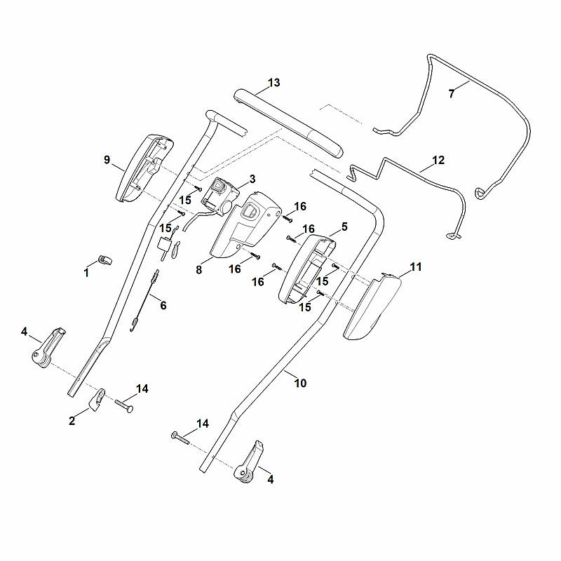 A - Guidon part haut