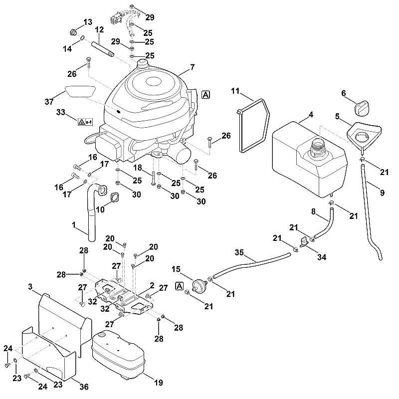 H - Moteur, reservoir