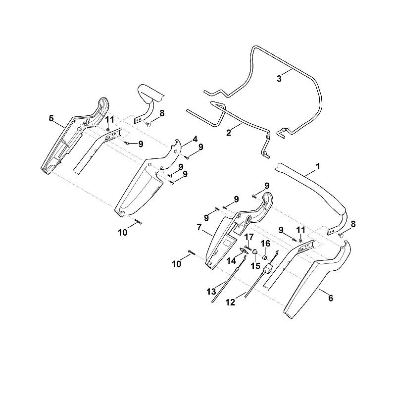 A - Guidon part haut