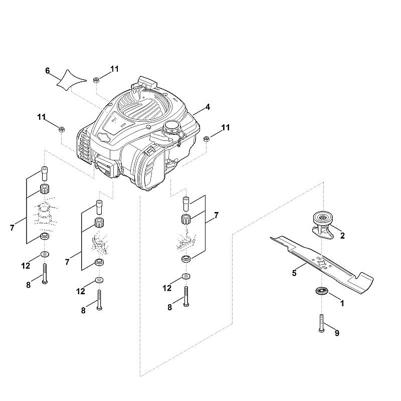 D - Moteur, lame