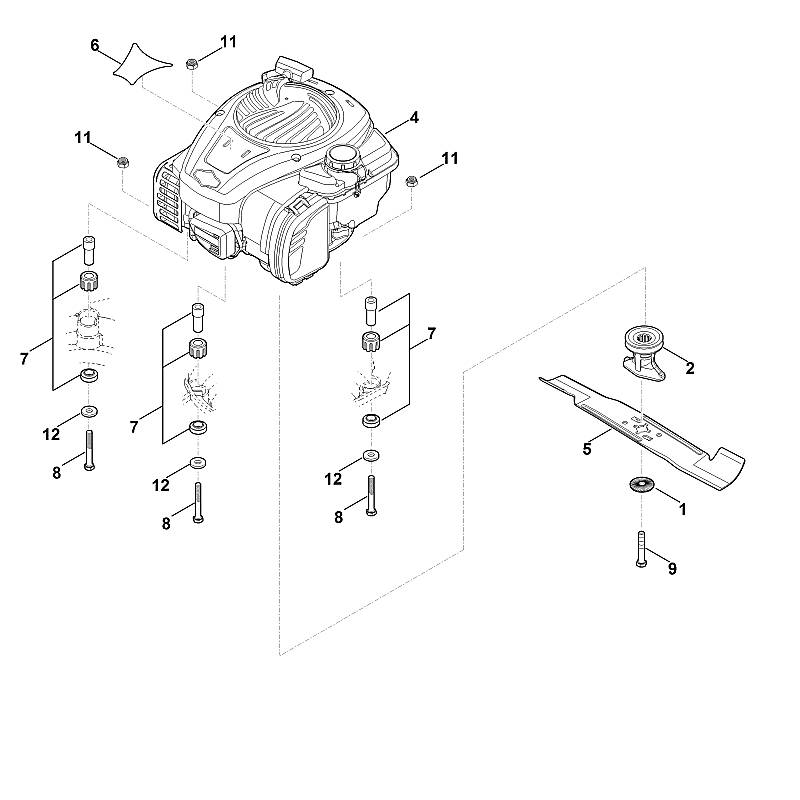 D - Moteur, lame