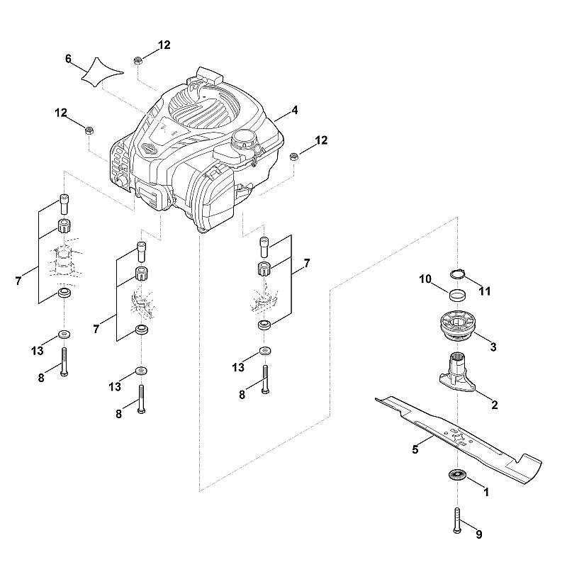 D - Moteur, lame