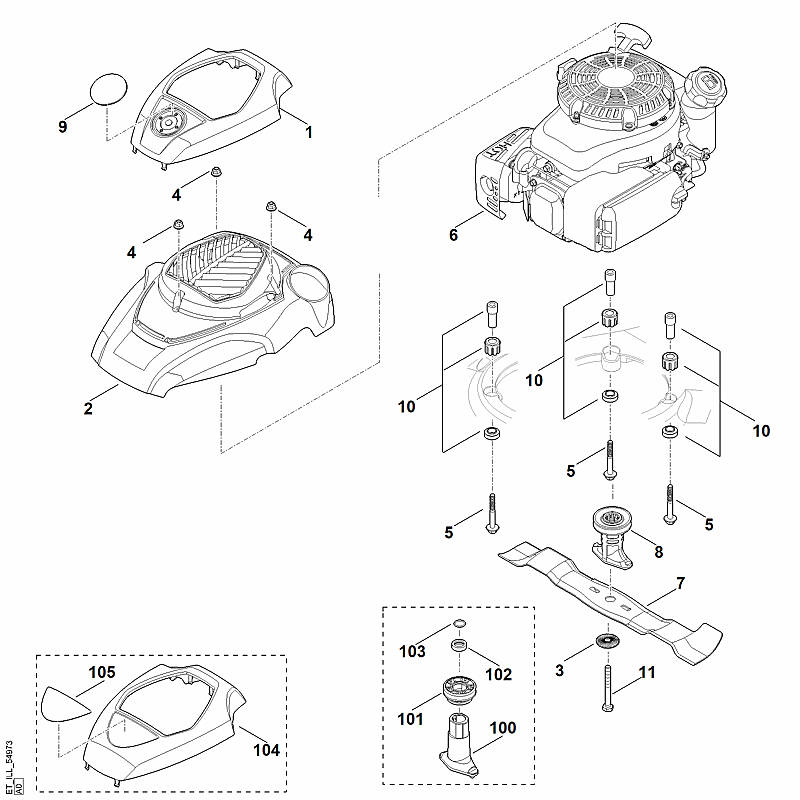 F - Moteur, lame