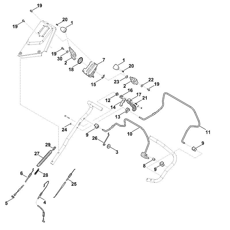 A - Guidon part haut