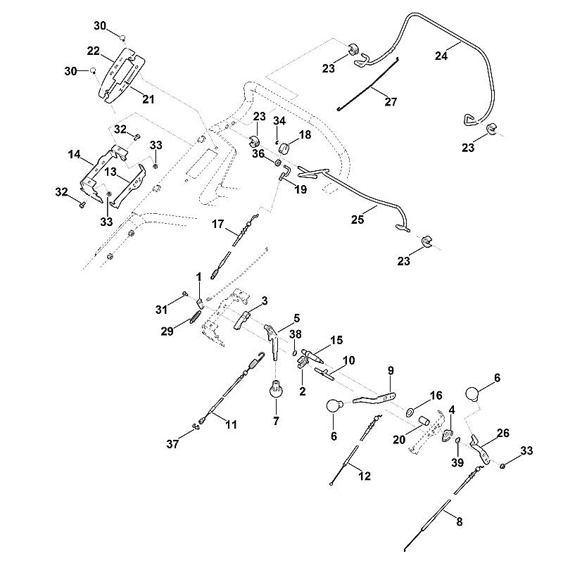 A - Guidon part haut