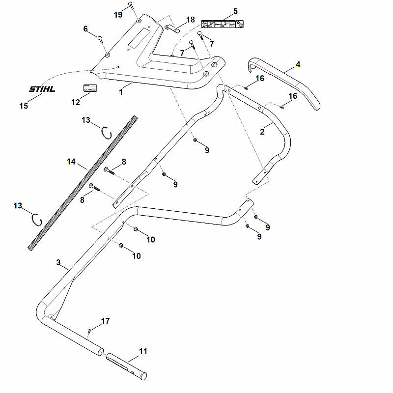 B - Guidon inférieur