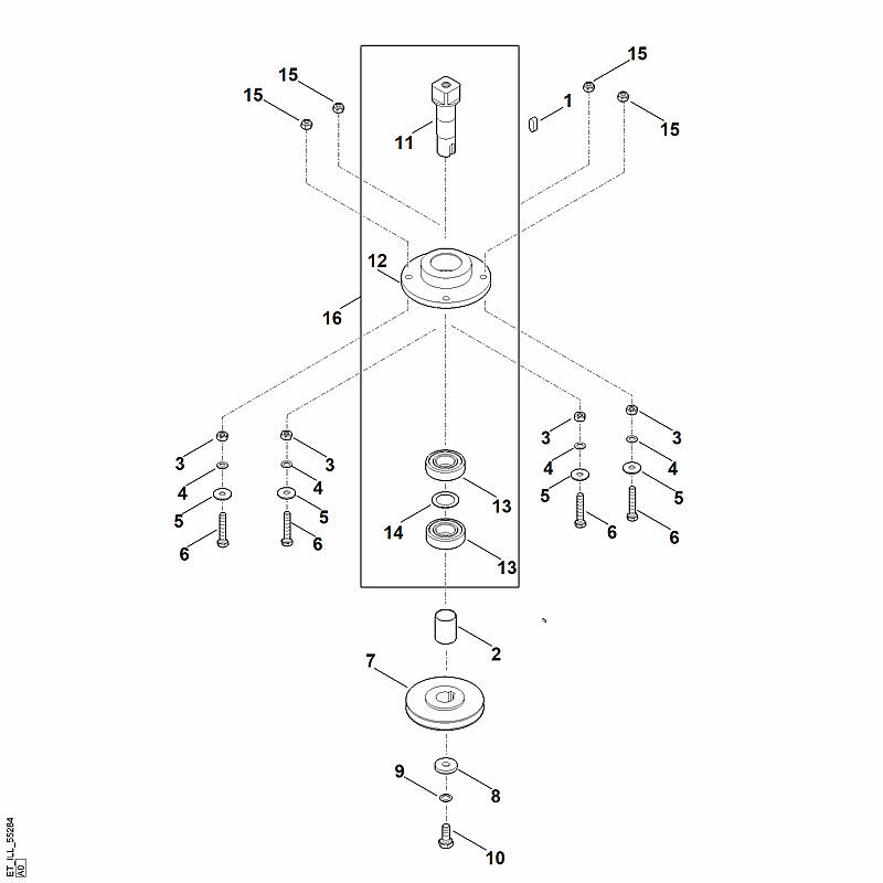 F - Arbre porte-lames