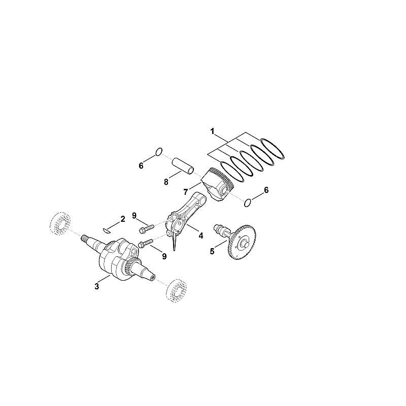 D - Vilebrequin, piston