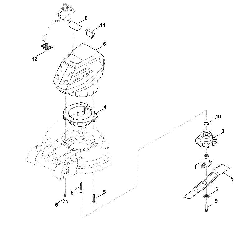 D - Moteur, lame