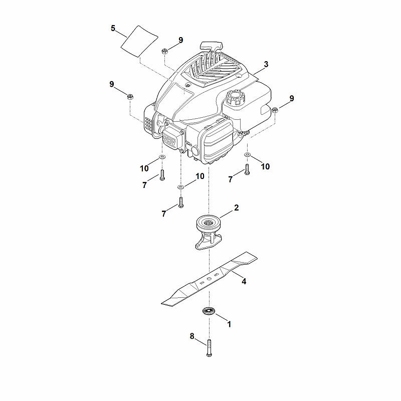 C - Moteur, lame