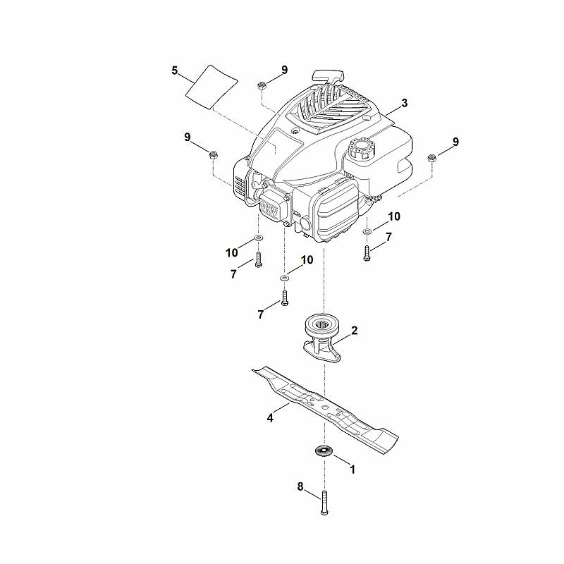 D - Moteur, lame