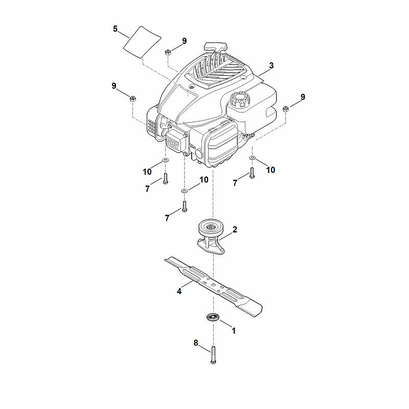D - Moteur, lame