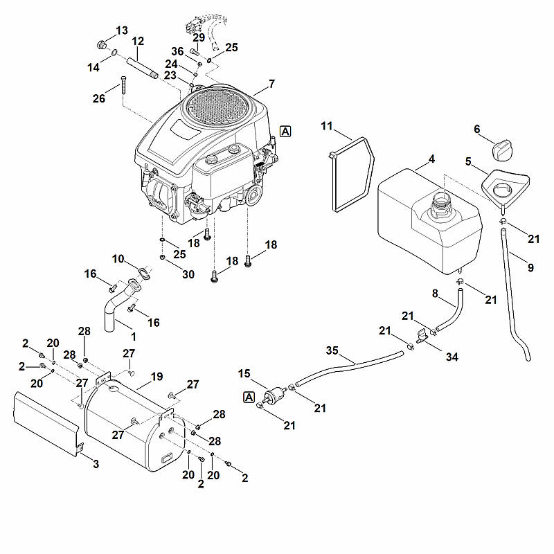 G - Moteur, reservoir