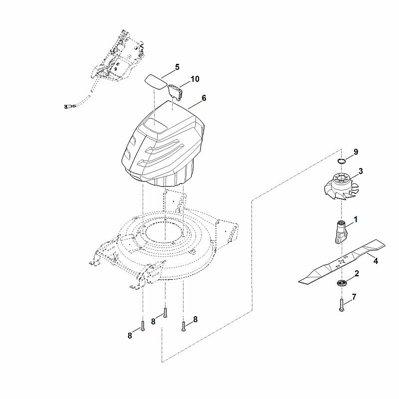 E - Moteur, lame