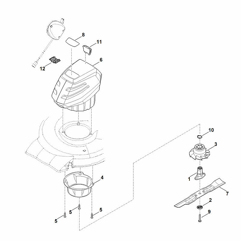 D - Moteur, lame