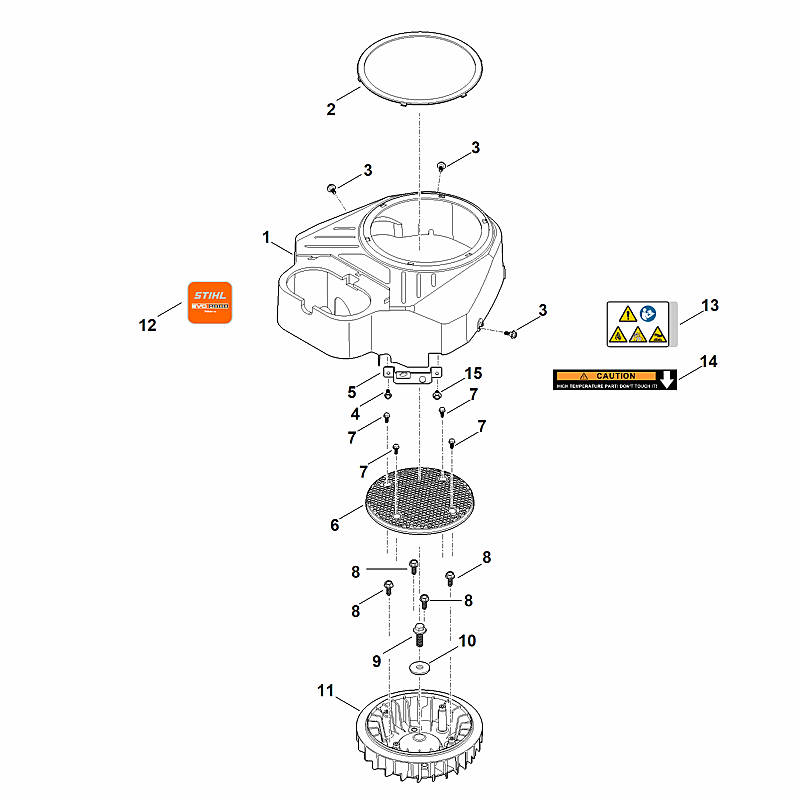 C - Carter de ventilateur