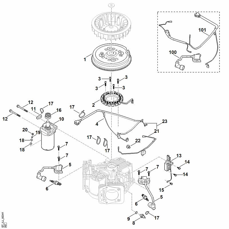 D - Système d’allumage, démarreur, volant moteur