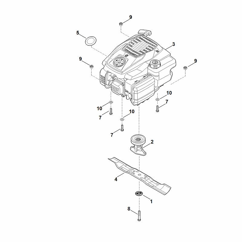 D - Moteur, lame