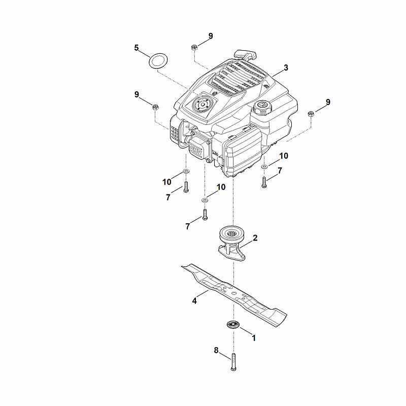 D - Moteur, lame