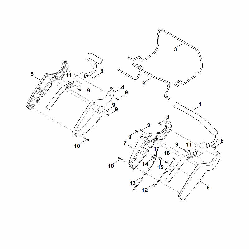 A - Guidon part haut