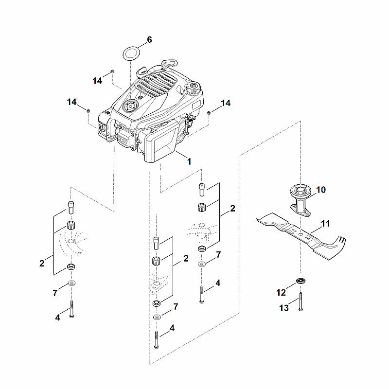 F - Moteur, lame