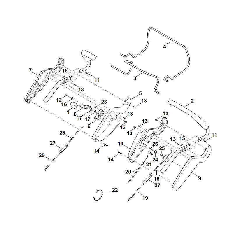 A - Guidon part haut