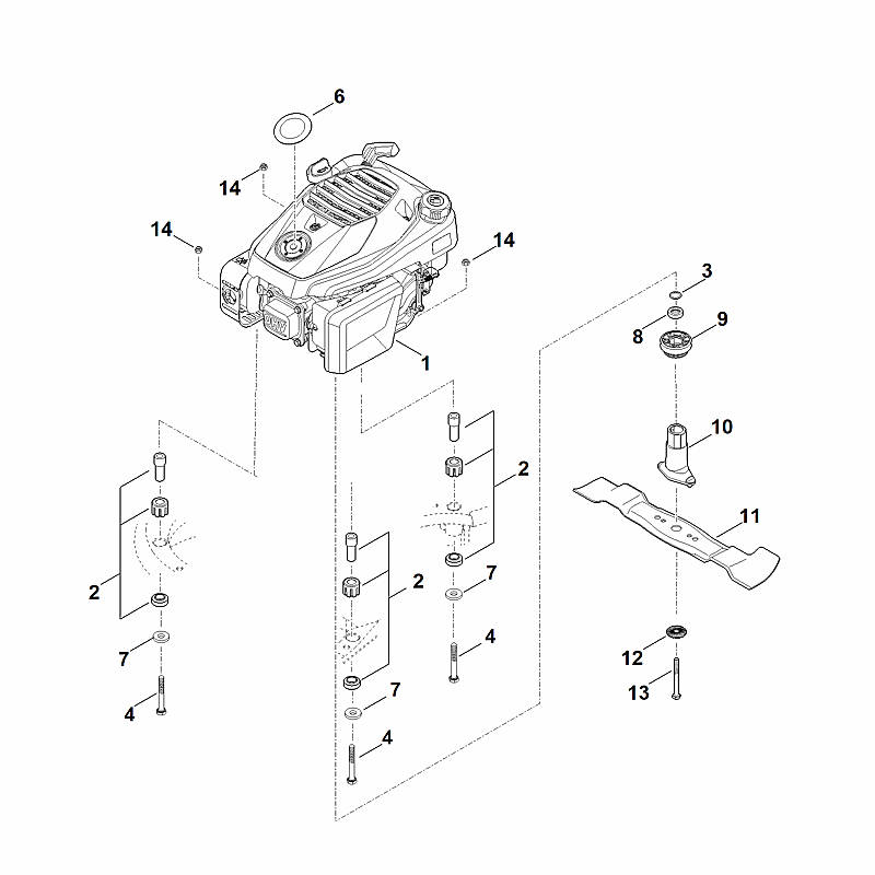 F - Moteur, lame