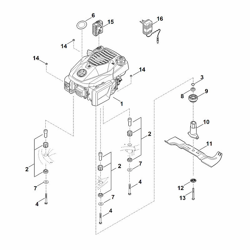 F - Moteur, lame
